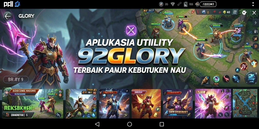 Tampilan utama 92GLORY dengan fitur manajemen tugas yang intuitif.