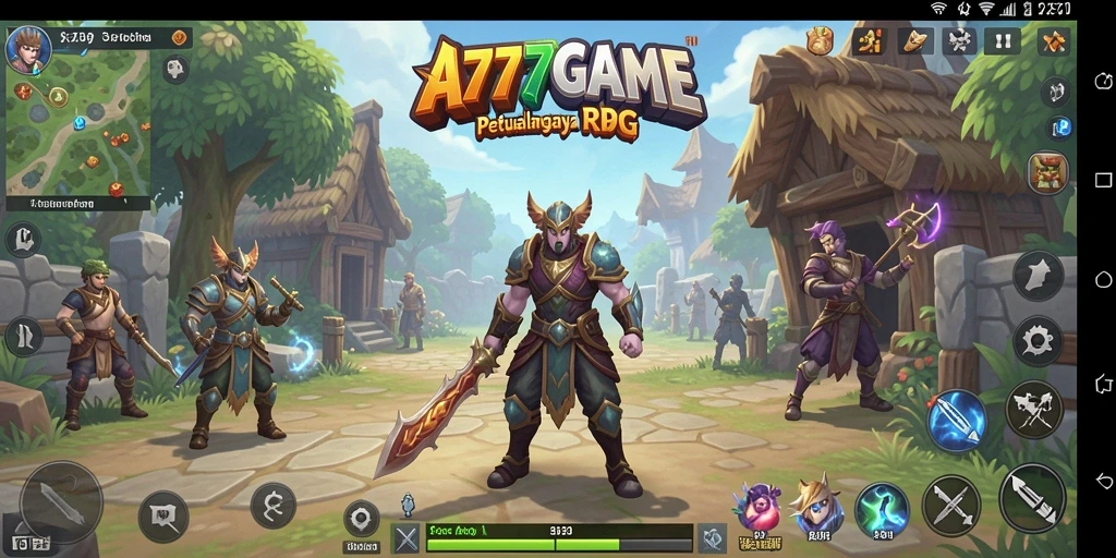 Screenshot gameplay A777GAME menampilkan pertarungan epik dan grafis yang memukau.