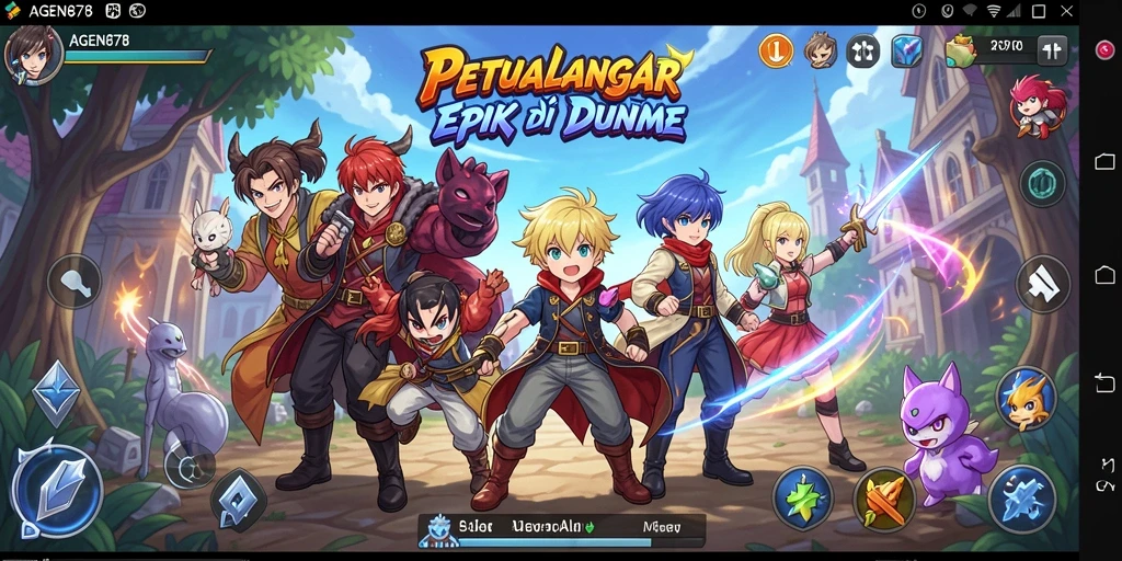 Screenshot dari serunya gameplay AGEN878 dengan karakter anime yang ikonik.