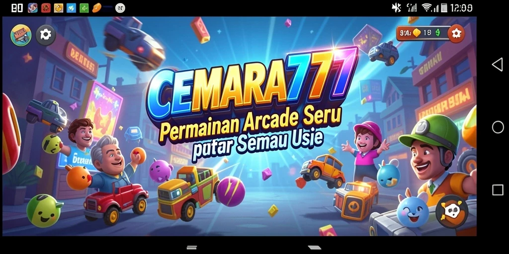 Screenshot utama CEMARA777 yang menampilkan gameplay seru dan menyenangkan.