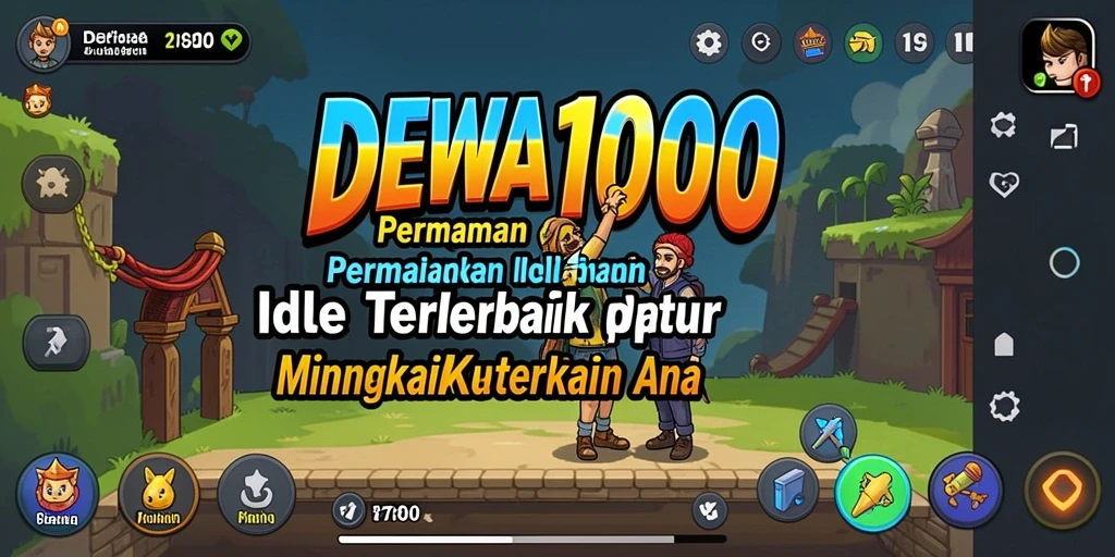 Tampilan gameplay DEWA1000 yang menarik dan penuh warna.