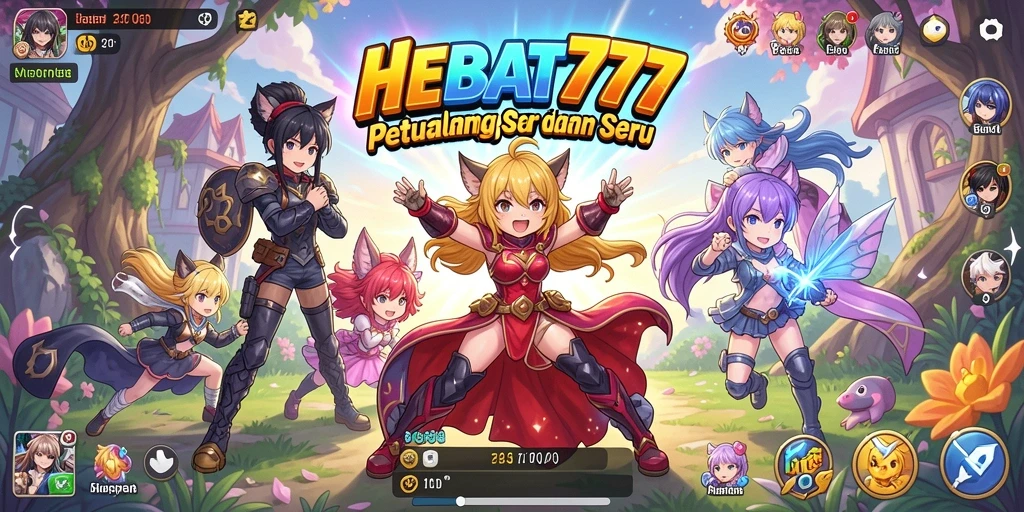 Gameplay HEBAT777 yang menakjubkan dalam setting Anime.