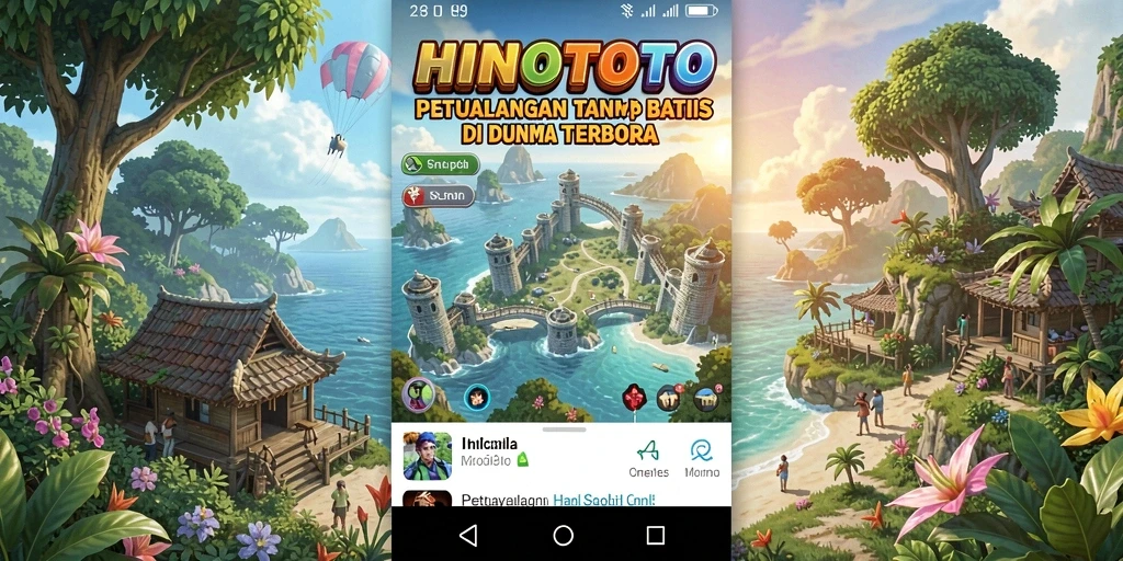Gameplay HINOTOTO menunjukkan eksplorasi luas dan interaksi pemain.