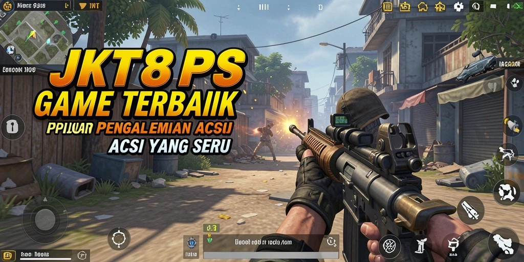 Tampilan gameplay seru dalam JKT88 yang menampilkan aksi tembak-menembak.