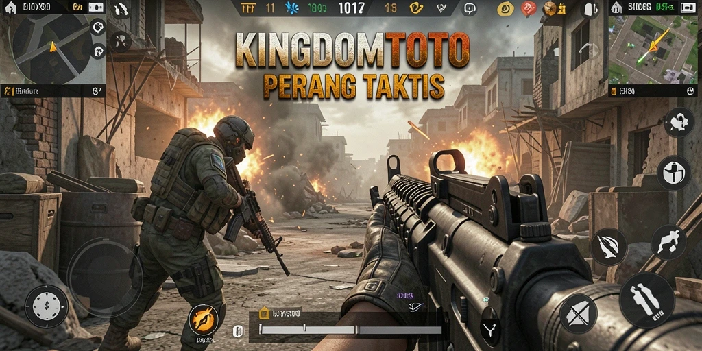 Screenshot KINGDOMTOTO menampilkan aksi menembak yang mendebarkan dan grafis menawan.