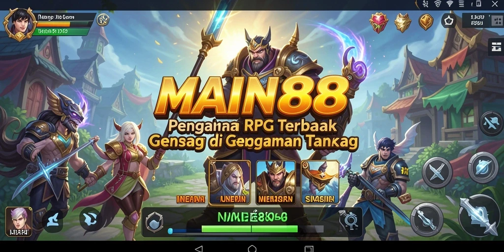 Tampilan gameplay RPG yang menakjubkan dan mendebarkan di MAIN88.