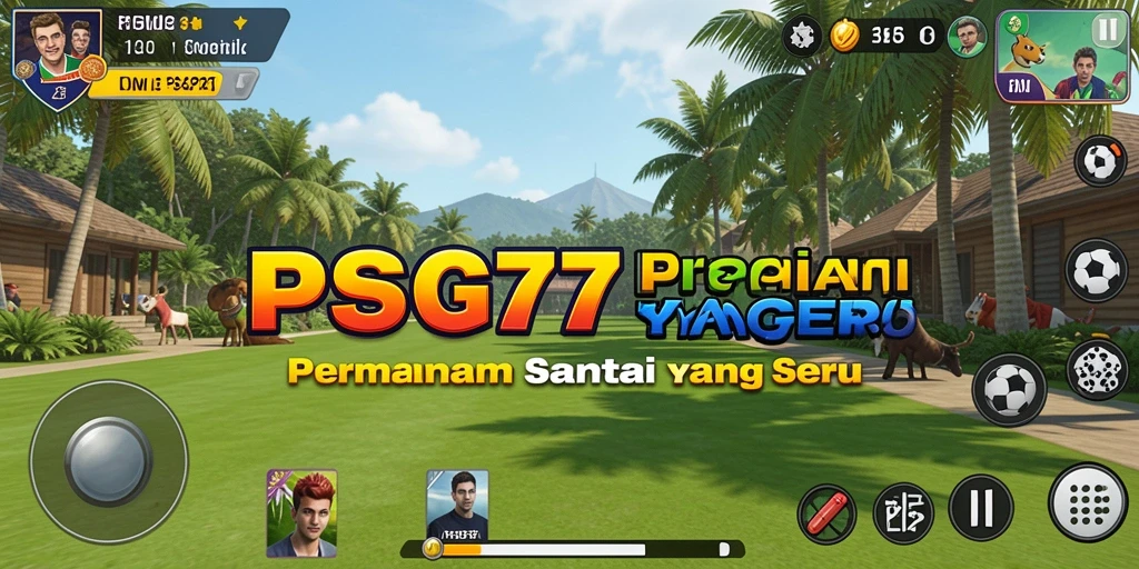 Tangkapan layar dari gameplay seru PSG77.