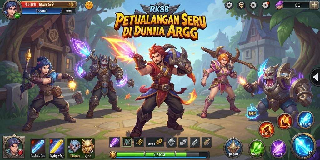 Tampilan gameplay seru dengan aksi pertempuran khas ARPG.