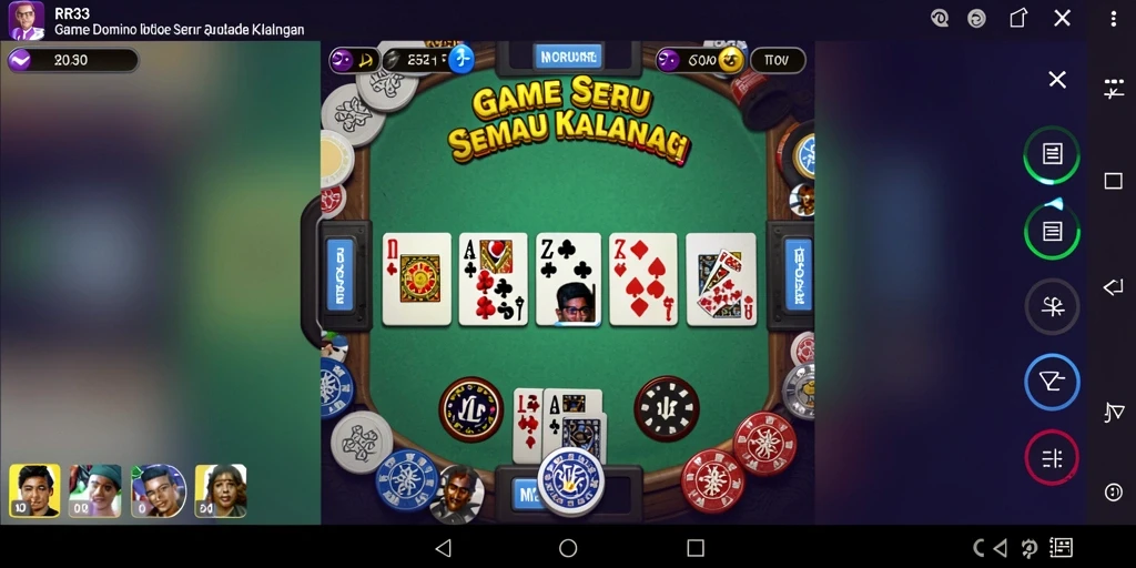 Screenshot RR33 menampilkan momen seru bermain Domino.