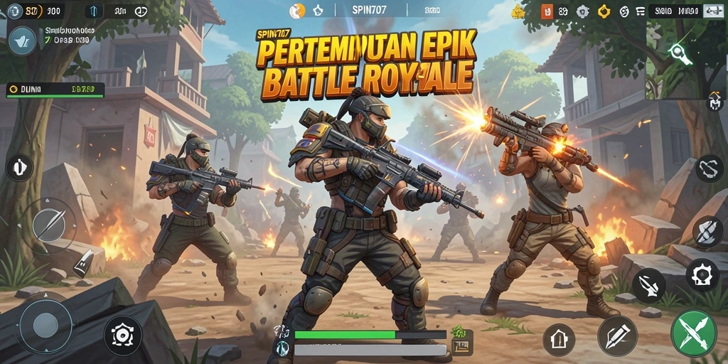 Gameplay SPIN707 yang mengasyikkan dan menegangkan dalam suasana Battle Royale.