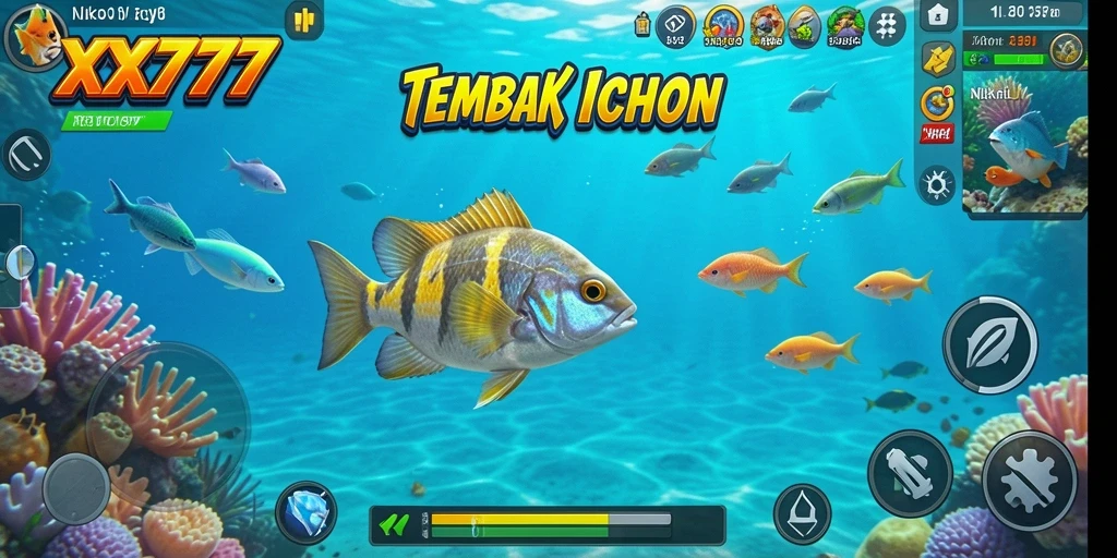Tangkapan layar dari gameplay seru Tembak Ikan XXX777.